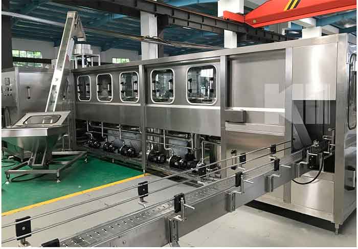 automatic 5 gallon buttle cleaning line