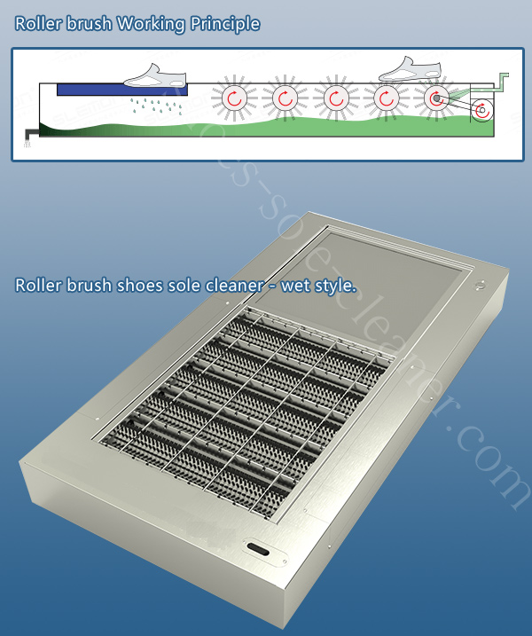 roller brush soles cleaner